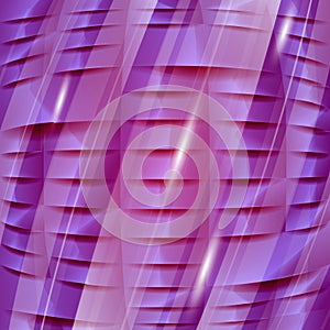 Purple 3D geometric texture. Vector background can be used in cover design, book design.