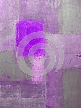 Purple Abstract Art Painting