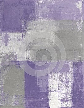 Purple Abstract Art Painting
