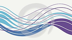 Purple Abstract Flowing Lines Vector, vector design Generative AI