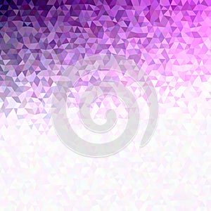 Purple abstract geometric irregular regular triangle background