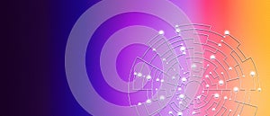 Purple abstract labyrinth background