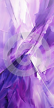 Purple Abstract Painting With Soft Brush Strokes And Translucent Overlapping