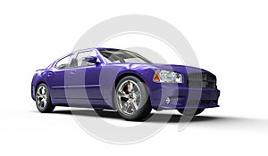 Purple American Car