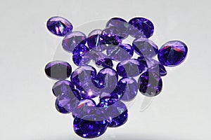 Purple amethyst loose gemstone