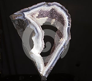 Purple Amethyst Slice Geode Earth Gemstones