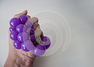 Purple antistress bubbles toy