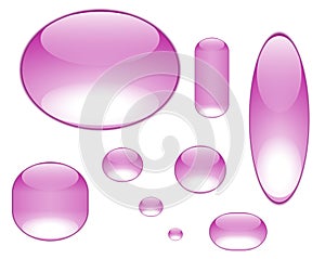 Purple aqua bubble