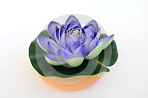 Purple artificial lotus