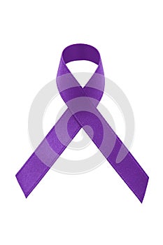 A purple awareness ribbon