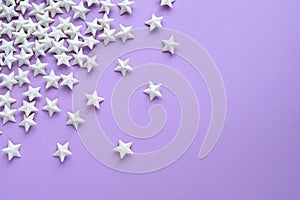 Purple background with stars