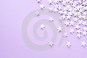 Purple background with white stars