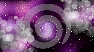 Purple and Black Bokeh Lights Background Illustrator