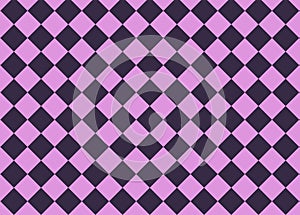 Purple and black Diagonal Checkers Textured Fabric Background