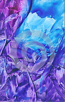 Purple & Blue Abstract