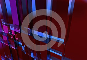 Purple and blue abstract cube texture