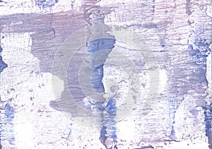 Purple Blue abstract wash drawing painting