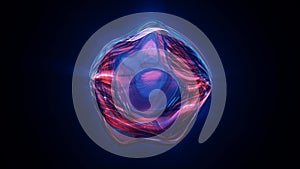 Purple blue liquid energy plasma futuristic magic round ball sphere