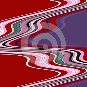 Purple blue red white fluid lines, spirals, futuristic surreal abstract background