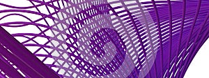 Purple and Blue Thin Curved Delicate Lines Luxury Modern Lines Isolated Elegant Modern 3D Rendering Abstract Background