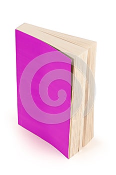 Púrpura un libro cobertura trazado de recorte 