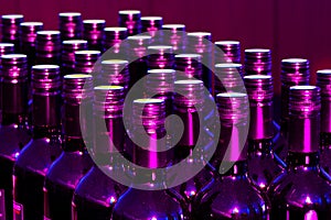 Purple bottles