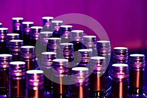 Purple bottles
