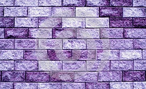 Purple brick wall texture background