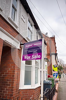 Purple Bricks For Sale Sign