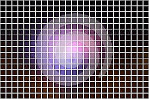 Purple brown black square mosaic background over white