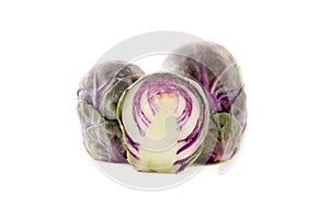 Purple brussels sprouts