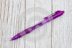 Purple business ballpoint pen photo