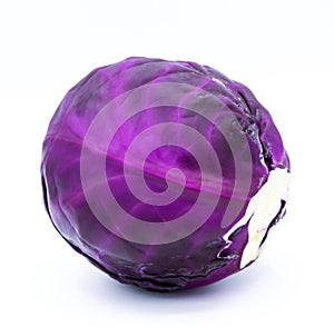 Purple cabbage isolated photo