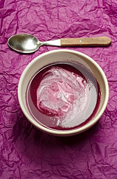 Purple carrot soup