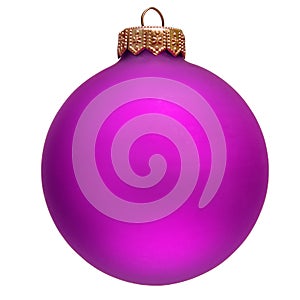 Purple christmas ornament .