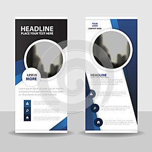 Purple circle roll up business brochure flyer banner design , cover presentation abstract geometric background, modern publication