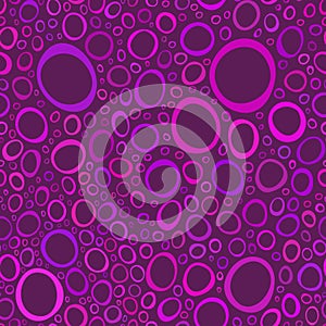 Purple circles seamless pattern