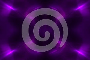 Purple circular wave glow. kaleidoscope lighting effect