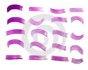 purple color hand paint brush stroke colors