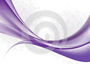 Purple color waves on white background vector illustration