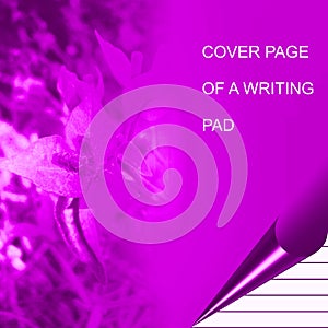 Purple color writing pad shaded with lighting effect computer generated background image and wallpaper design