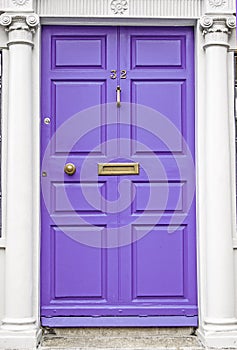 Purple colored door in Dublin