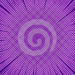 Purple comic elegant template