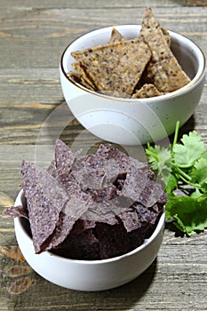 Purple corn chips