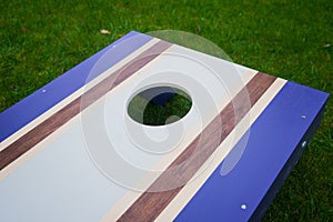 Purple Cornhole Bean Bag Toss Game