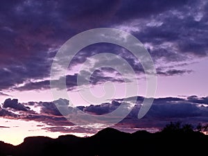 Purple Cotton Candy Sunset