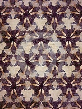 Purple, cream and brown graphical tribal design background photo