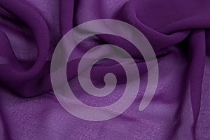 Purple crumpled rayon