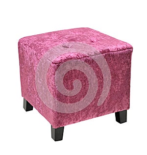 Purple cube Pouffe