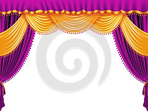 Purple curtain